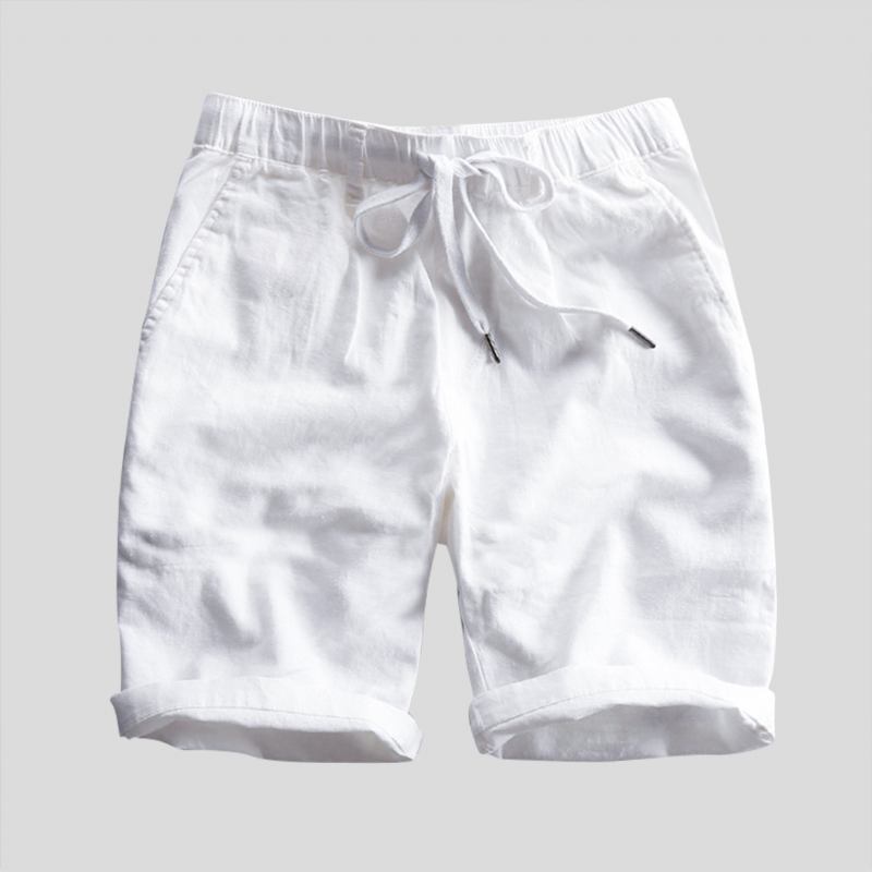 Herre 100% Bomull Uformelle Shorts Med Snøring