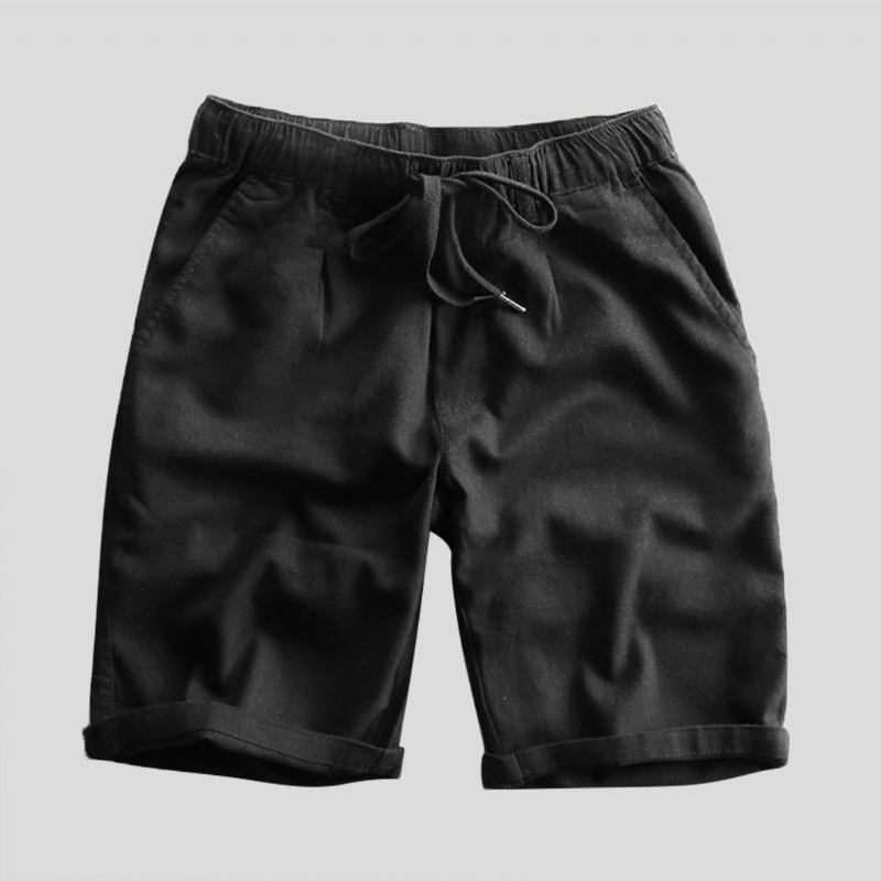 Herre 100% Bomull Uformelle Shorts Med Snøring