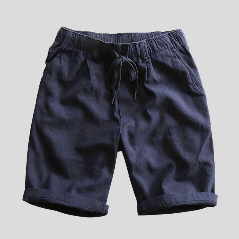 Herre 100% Bomull Uformelle Shorts Med Snøring