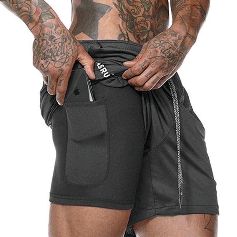 Herre Fritids Elastisk Midje Bomullsblanding Loose Fit Shorts