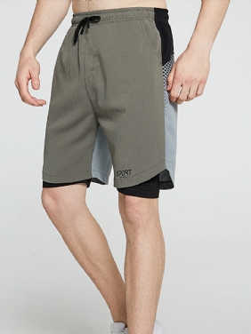 Herre Fritids Pustende Snøring Loose Fit Home Shorts