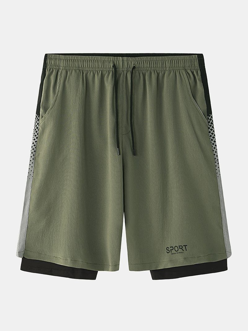 Herre Fritids Pustende Snøring Loose Fit Home Shorts