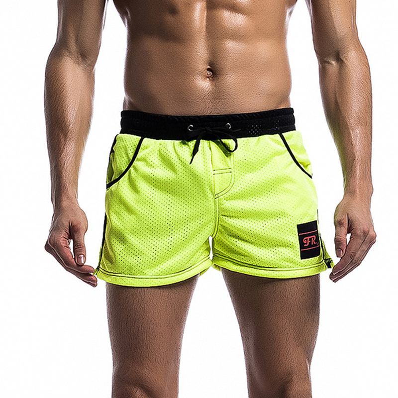 Herre Mesh Undertøy Shorts Fritid Mote Løping Fitness Elastisk Midje Snøring Sports Shorts