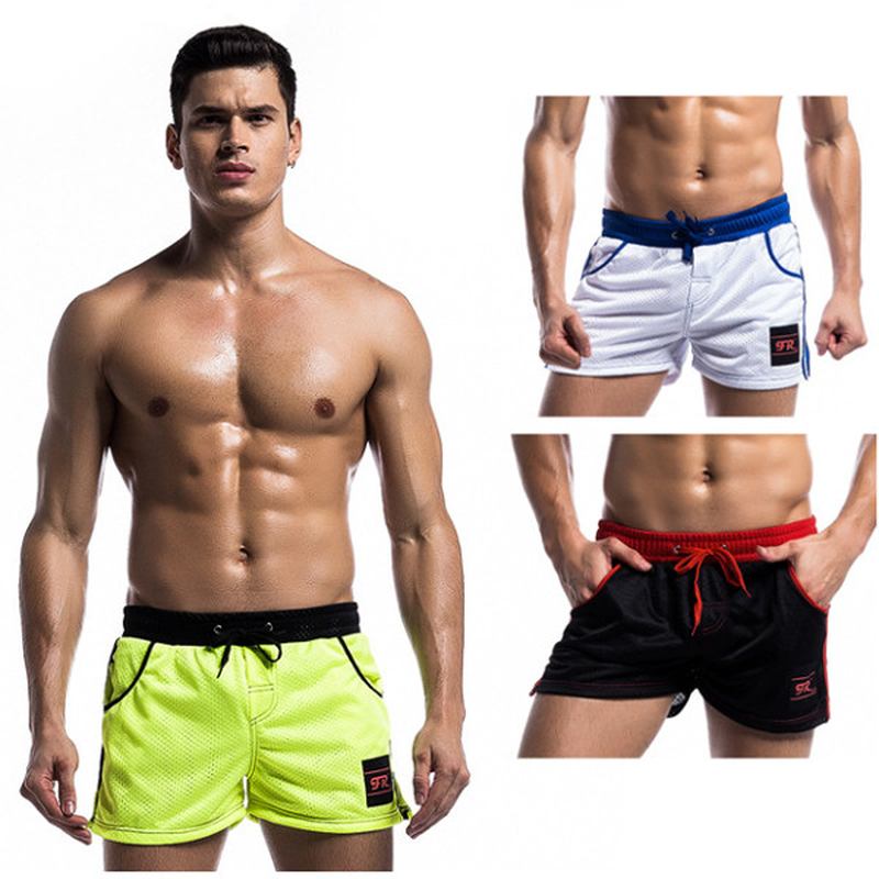 Herre Mesh Undertøy Shorts Fritid Mote Løping Fitness Elastisk Midje Snøring Sports Shorts