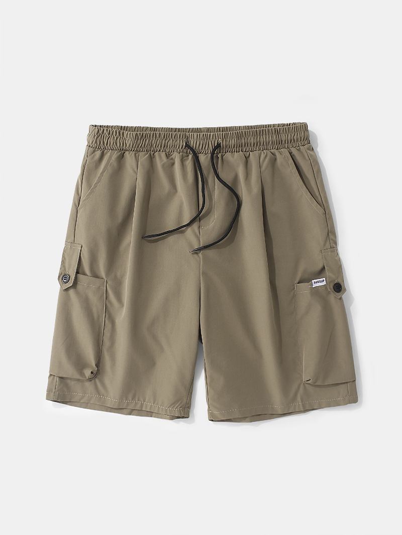 Herre Multilommer Elastisk Midje Snøring Fritids Shorts