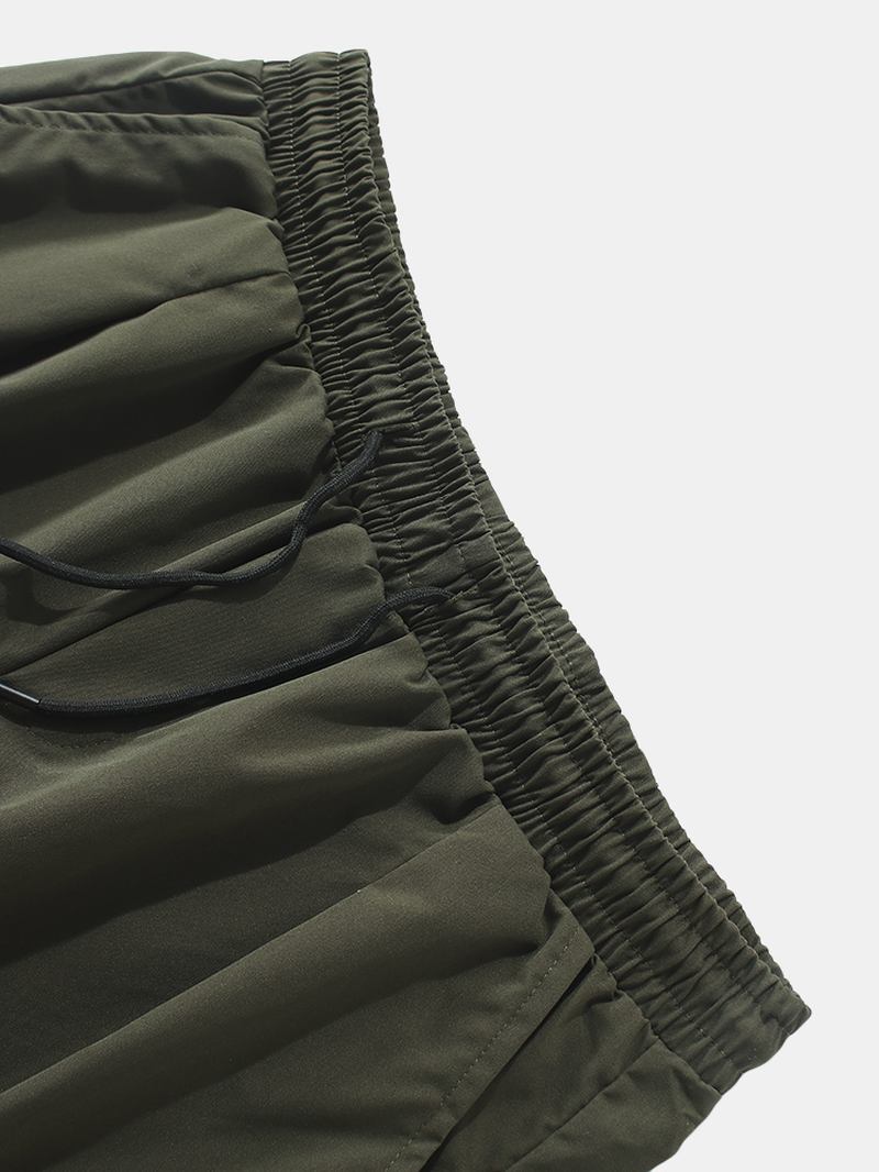 Herre Multilommer Elastisk Midje Snøring Fritids Shorts