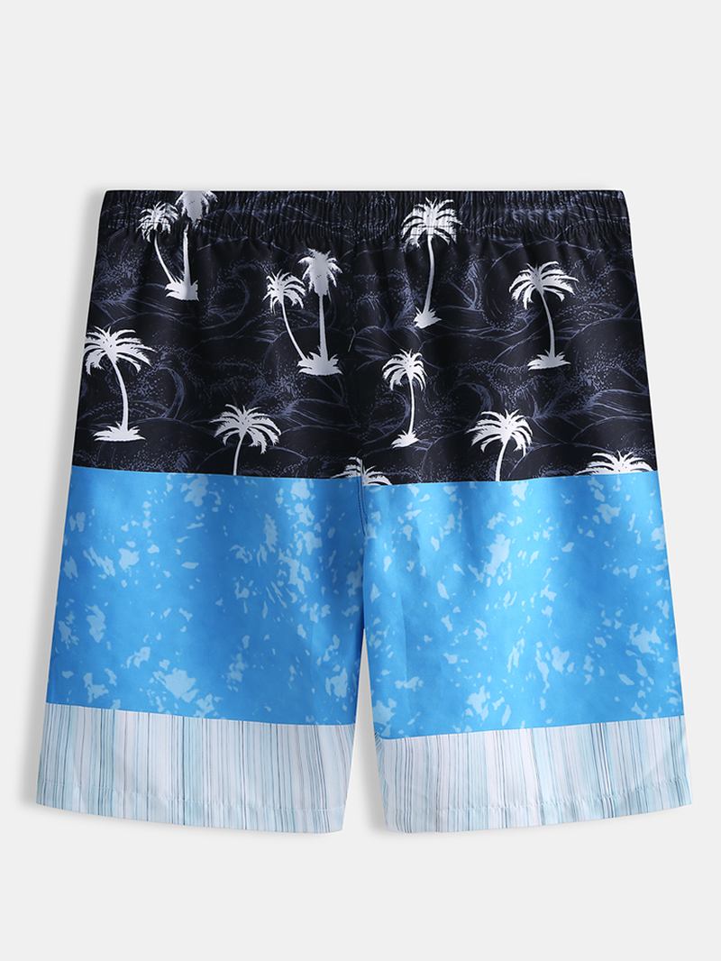 Herre Sommer Beach Elastisk Midje Patchwork Fritids Shorts