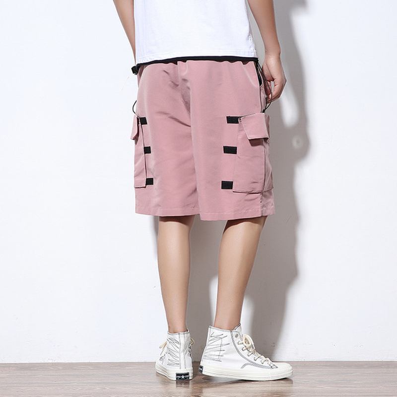 Large Size Tooling Shorts Menn Løs Trend Five Pants