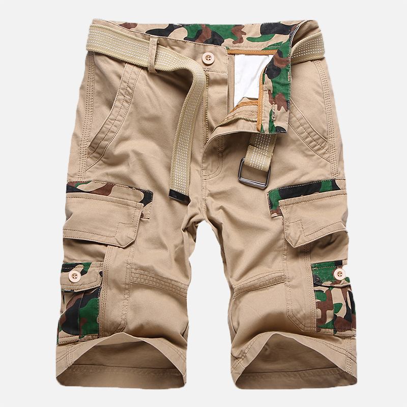 Menn Camouflage Multi Lommer Militære Outdoor Relaxed Shorts