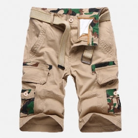 Menn Camouflage Multi Lommer Militære Outdoor Relaxed Shorts