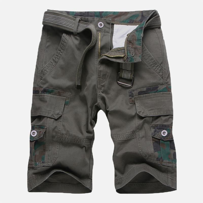 Menn Camouflage Multi Lommer Militære Outdoor Relaxed Shorts