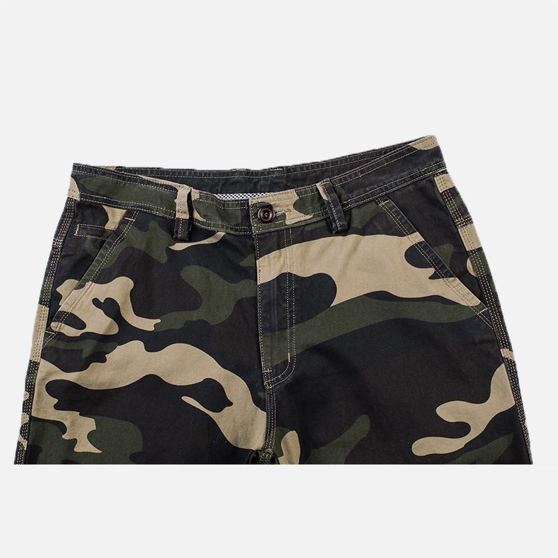 Menn Camouflage Multi Lommer Militære Outdoor Relaxed Shorts