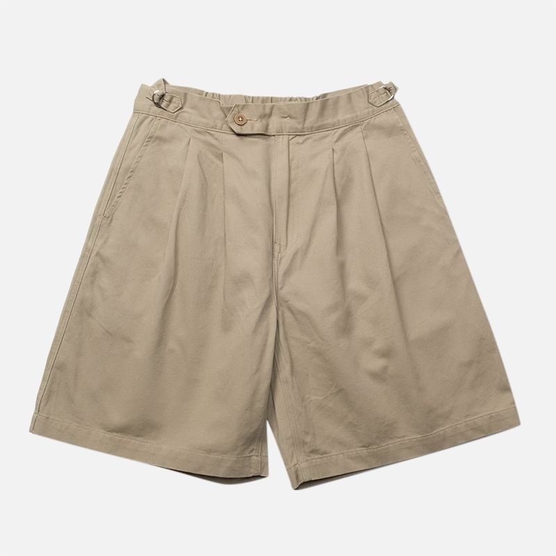 Menn Ensfarget Doble Lommer Vintage Høy Midje Shorts