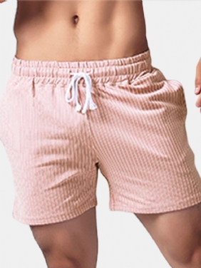 Menn Stripete Fritids Jogger Elastisk Midje Shorts Bukser