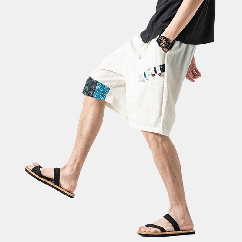 Menns Lommesøm Farge Beach Fritids Rett Shorts