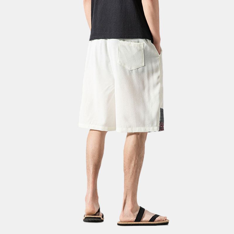 Menns Lommesøm Farge Beach Fritids Rett Shorts