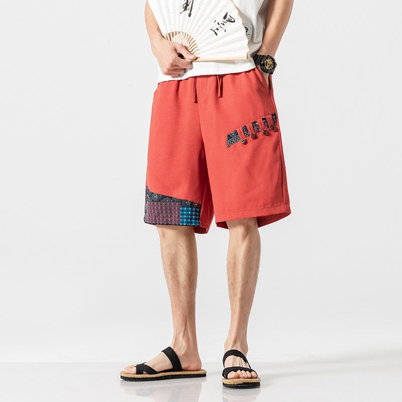 Menns Lommesøm Farge Beach Fritids Rett Shorts