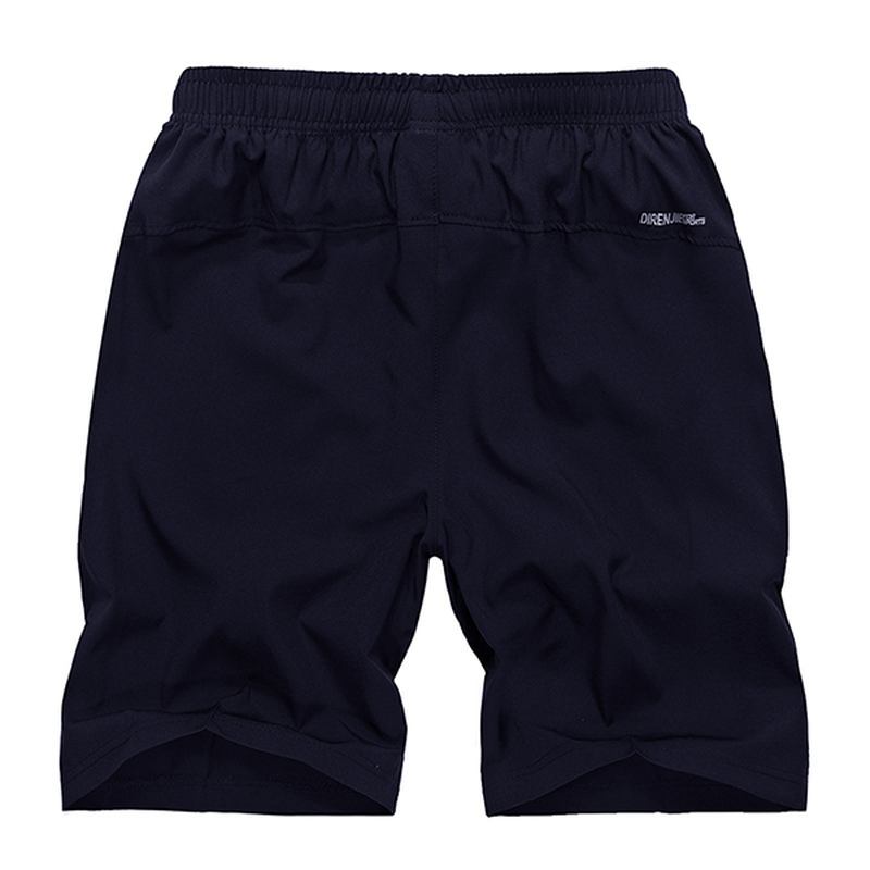 Slim Fit Sportsshorts Med Elastisk Snøring For Menn