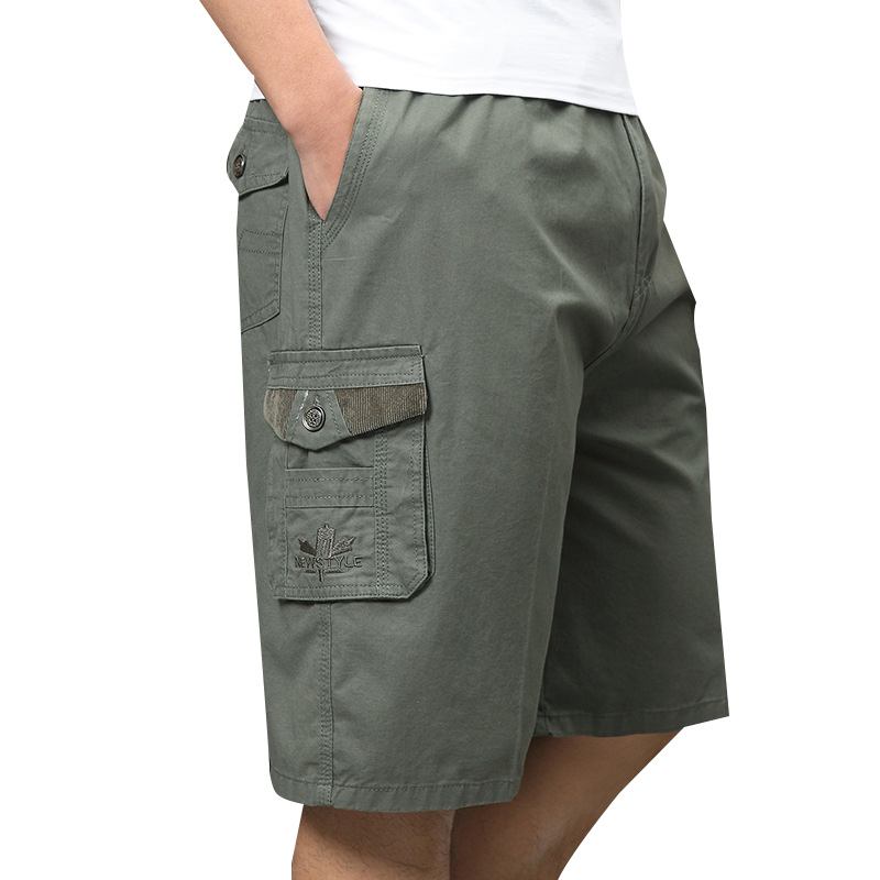 Sommer For Menn I Stor Størrelse Loose Cargo Shorts