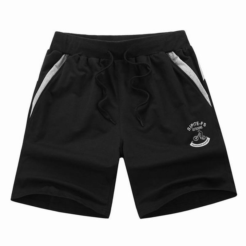 XS-5xl Sportsshorts I Bomull For Menn Elastisk Midjelommer Med Glidelås Korte Bukser Med Snøring