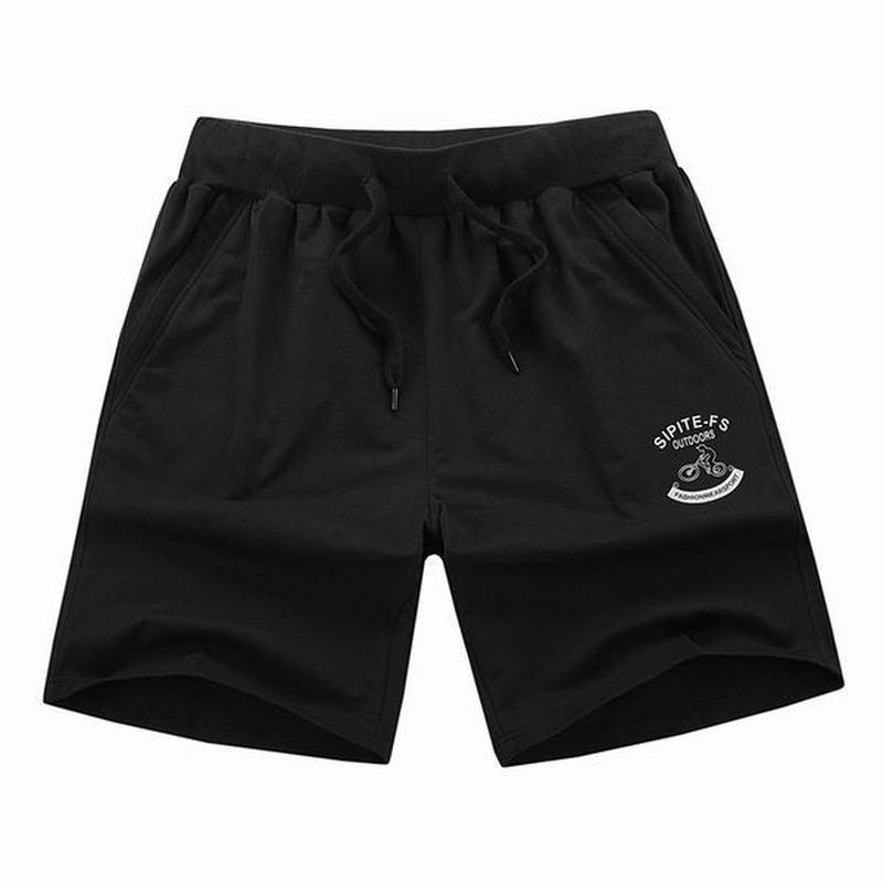 XS-5xl Sportsshorts I Bomull For Menn Elastisk Midjelommer Med Glidelås Korte Bukser Med Snøring