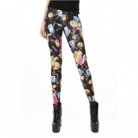 Adventure Time Digital Med Trykk Dame Leggings