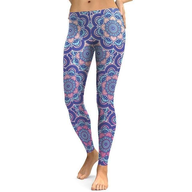 Fresh Lotus Digital Med Trykk Dame Leggings