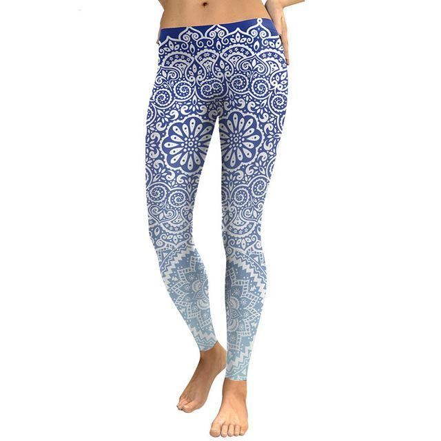 Fresh Lotus Digital Med Trykk Dame Leggings