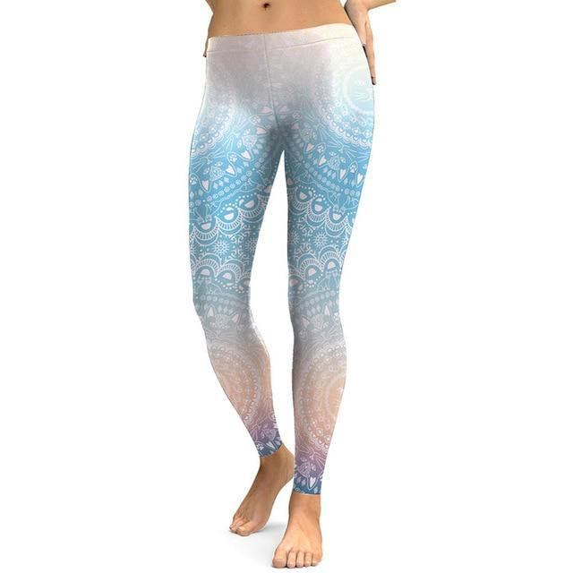 Fresh Lotus Digital Med Trykk Dame Leggings