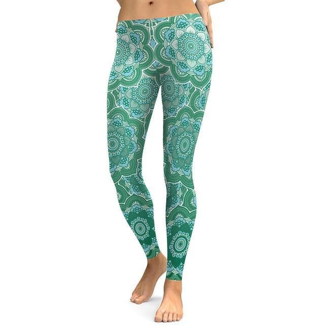 Fresh Lotus Digital Med Trykk Dame Leggings