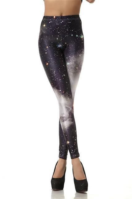 Galaxy Med Trykk Dame Leggings