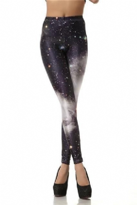 Galaxy Med Trykk Dame Leggings