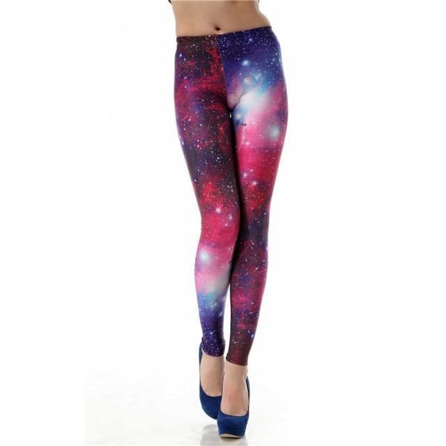 Galaxy Med Trykk Dame Leggings