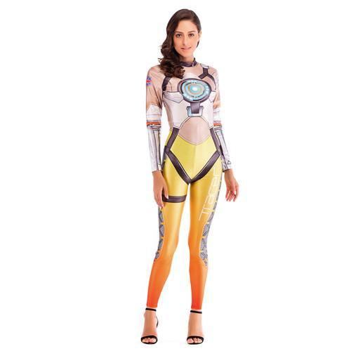 Hero Tracer Costume Cosplay Anime Bodysuit Kostymer For Kvinner Plus Size Jumpsuit