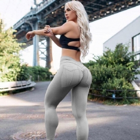 Kvinner Leggings Fitness Høy Midje Anti Cellulite Leggings