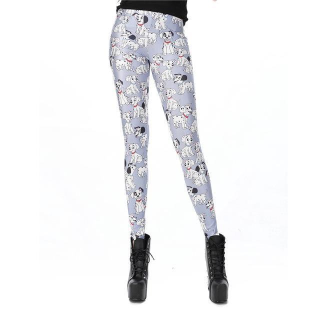 Leggings For Woman Spotty Dogs Med Trykk Milk Pants