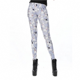 Leggings For Woman Spotty Dogs Med Trykk Milk Pants