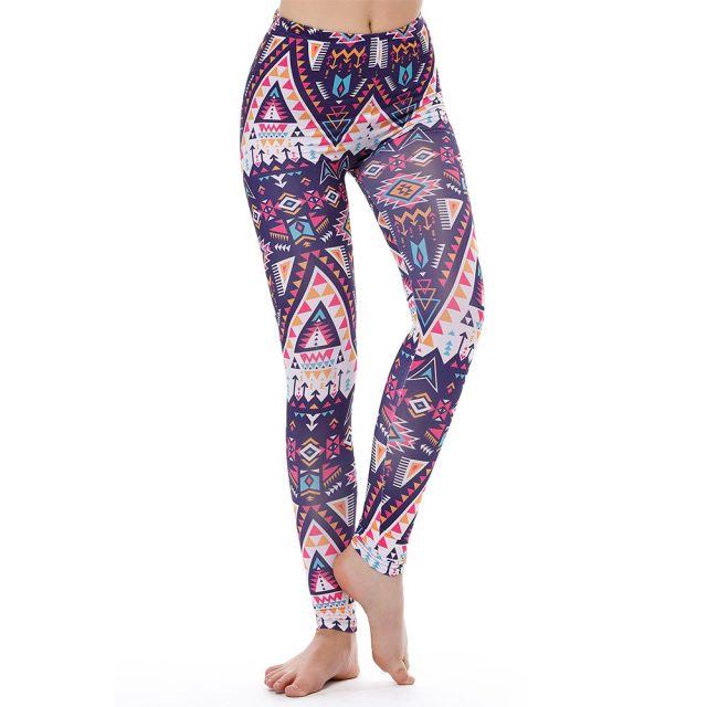 Leggings Kvinner Legg Fitness Legging Sexy Bukser Høy Midje Push Up Shiny 3d-trykt Rainbow Star Katt Donuts