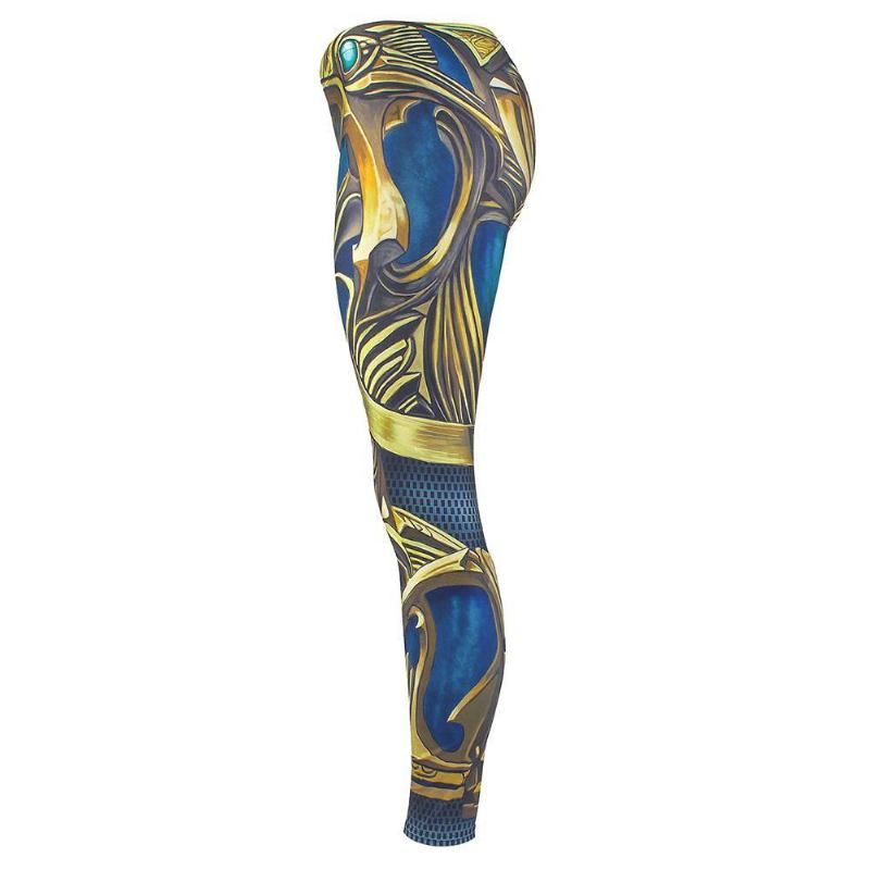 New Arrival Leggings Dame Armor Digital Med Trykk Sapphire Metal Plus Size Fitness Legg Treningsbukser Legging