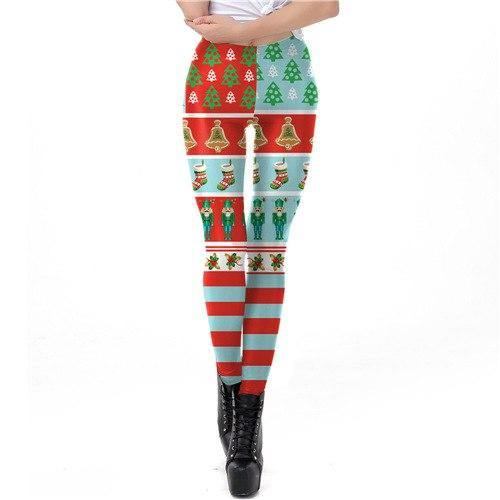 Stripe Tribal Leggings Dame Plus Size Christmas Leggings