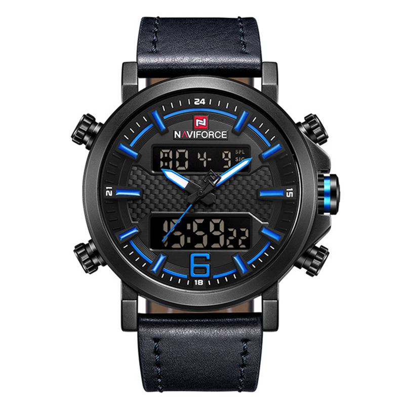 Dual Display Digital Watch Lysende Display Alarm Kalender Outdoor Sports Watch