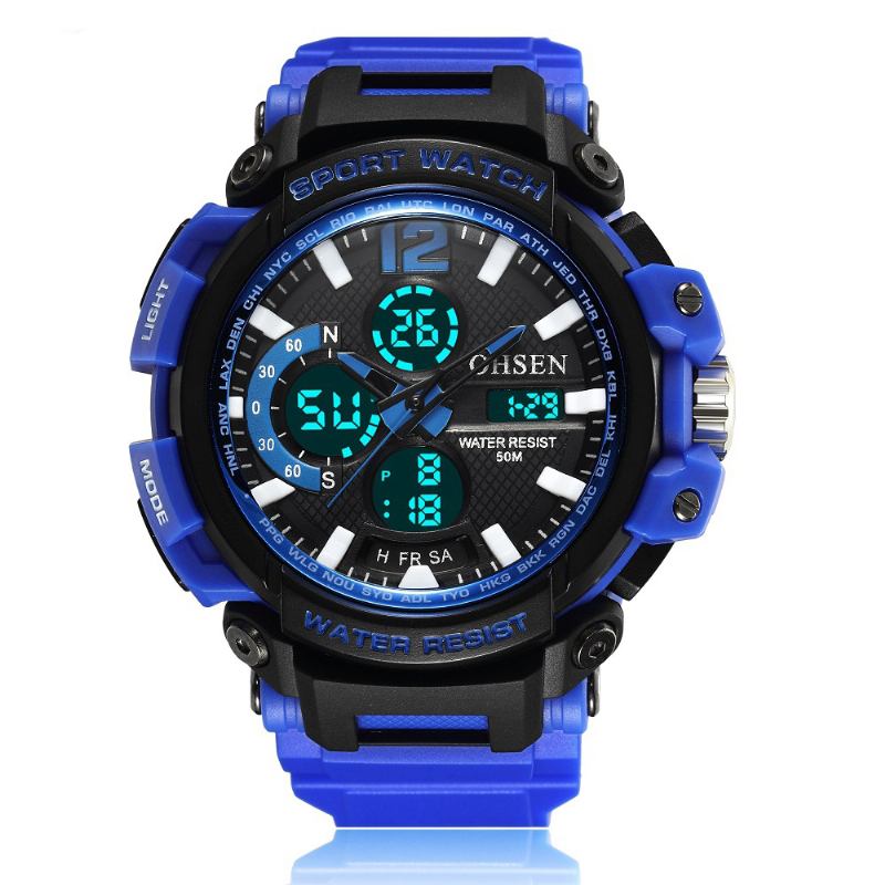 Led Alarm Vanntett Digital Watch Menn Dame Student Sport Watch