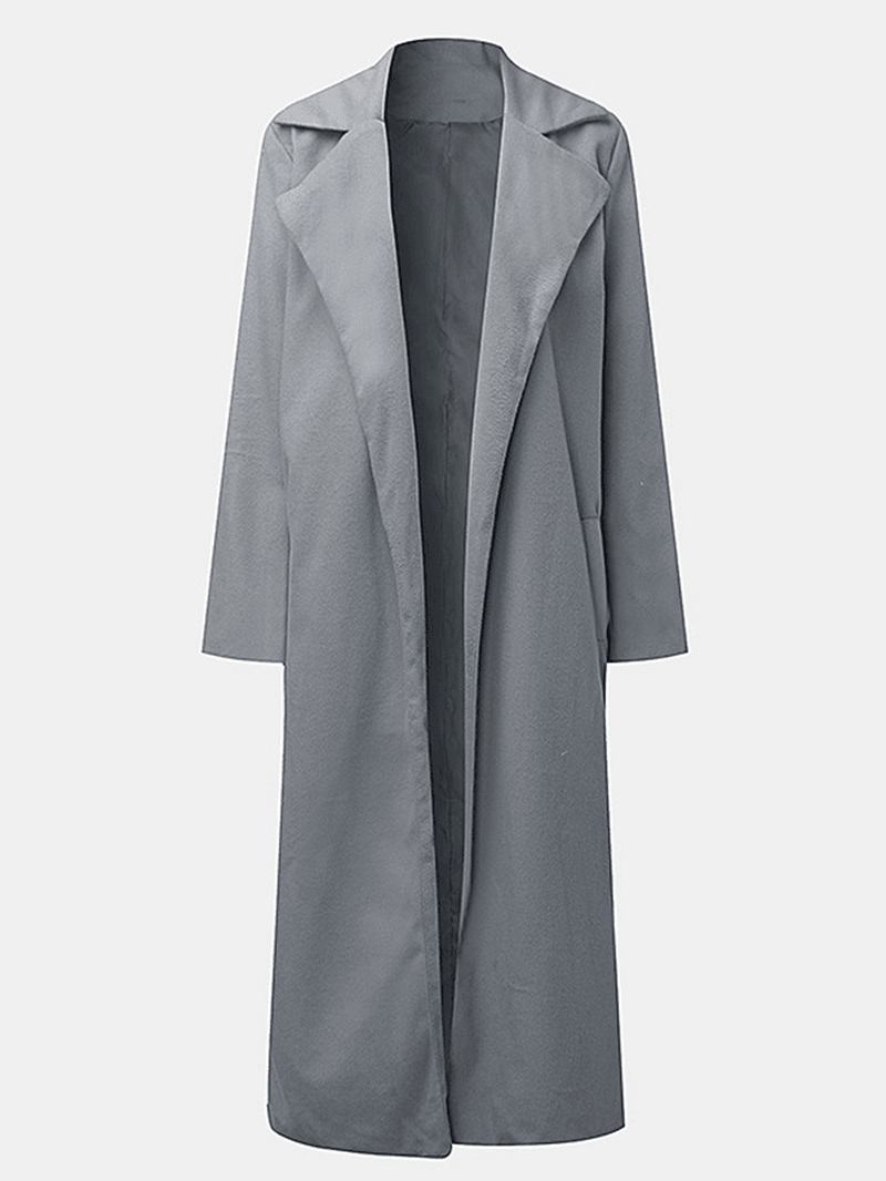 Ensfarget Pocket Long Coat