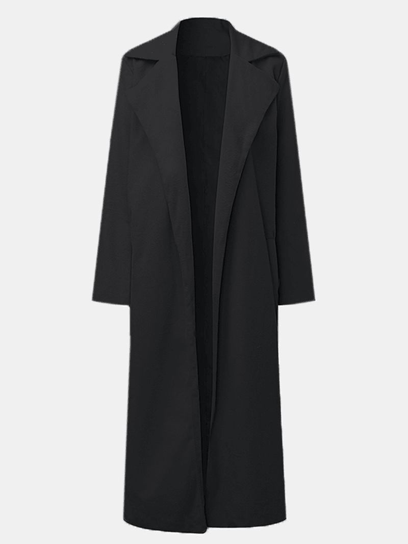 Ensfarget Pocket Long Coat