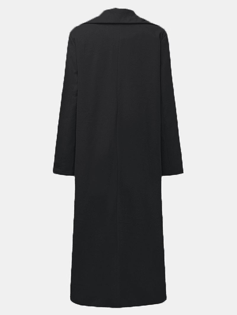 Ensfarget Pocket Long Coat