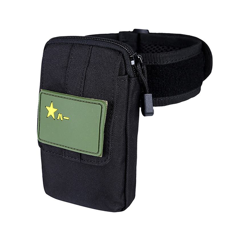 Menn Nylon Taktisk Arm Veske Molle Edc Pouch Mobiltelefon Veske Belte Midjeveske