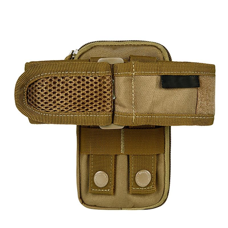 Menn Nylon Taktisk Arm Veske Molle Edc Pouch Mobiltelefon Veske Belte Midjeveske