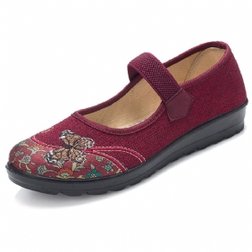 Dame Sklisikre Elastiske Bånd Mary Jane Flat Loafers