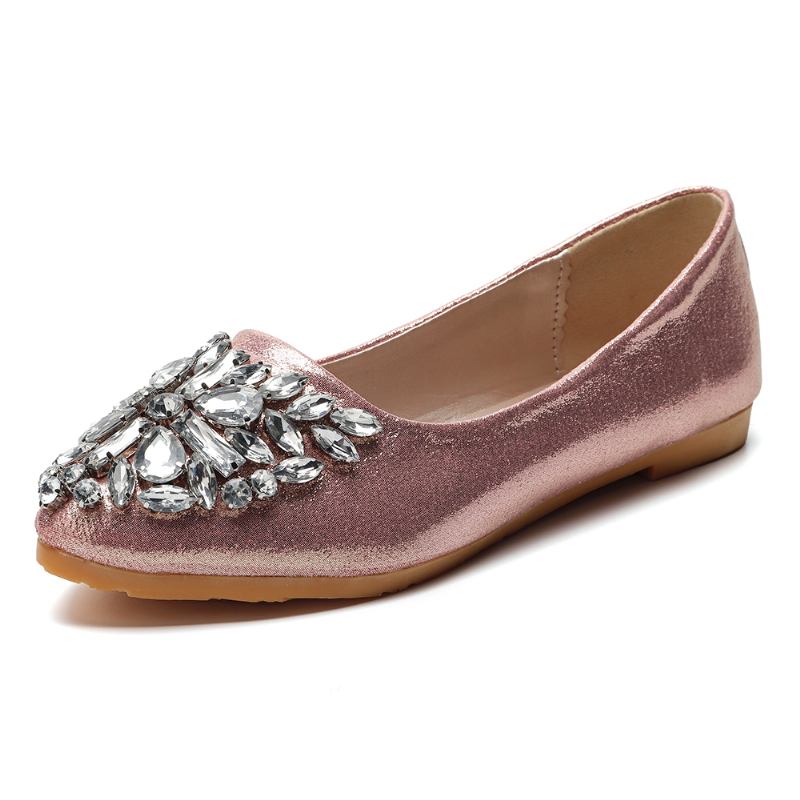 Dame Søt Rhinestone Damer Lett Rhinestone Dressy Flats