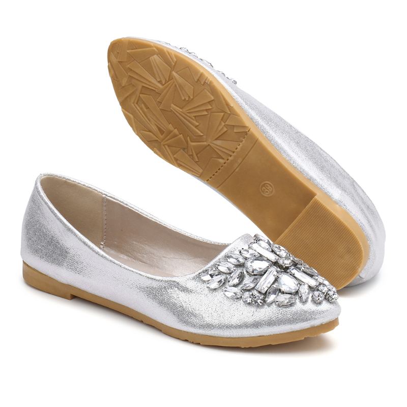 Dame Søt Rhinestone Damer Lett Rhinestone Dressy Flats